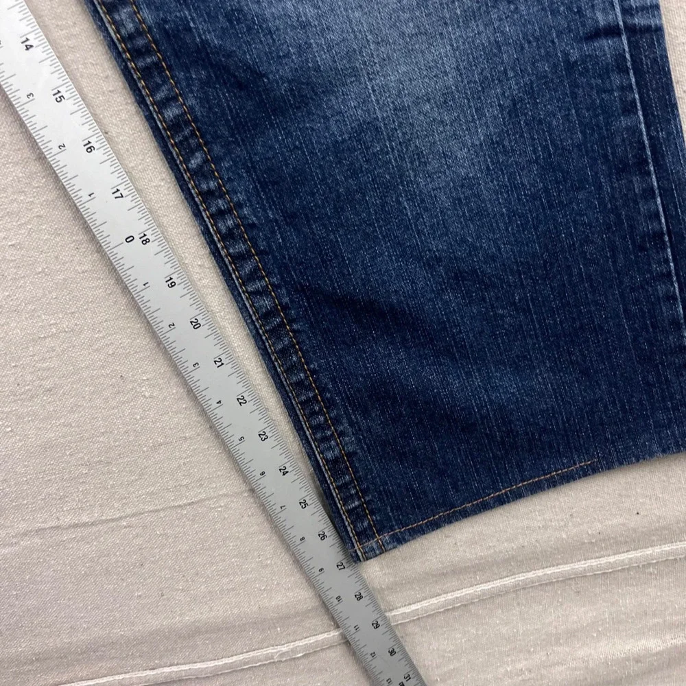 True Religion Billy Super T Jeans Mens 38 Blue Dark‎ Wash Corduroy Flap Pockets